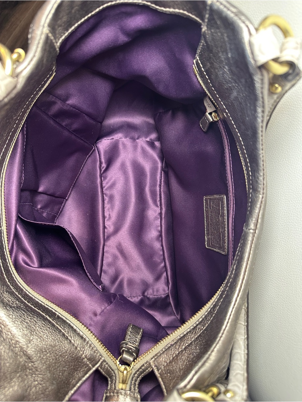 Coach Madison Abigail Exotic Embossed Leather Carryall Satchel Dust Bag - EUC - Picture 9 of 12